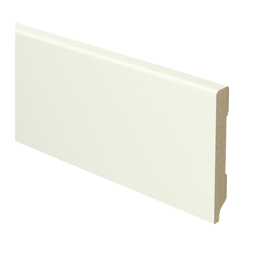 Sfeerplinten MDF Moderne plint 90x12 wit voorgelakt RAL 9010