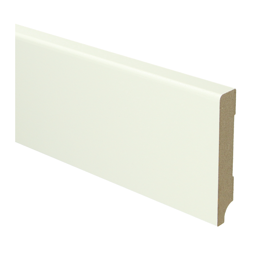 Sfeerplinten MDF Moderne plint 90x15 wit voorgelakt RAL 9010