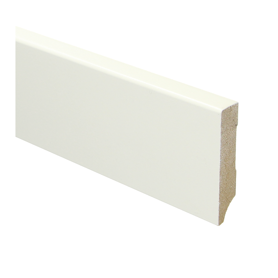 Sfeerplinten MDF Moderne plint 70x15 wit voorgelakt RAL 9010