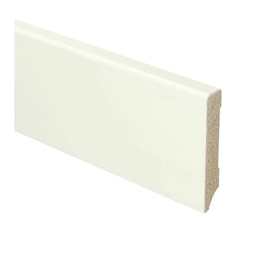 Sfeerplinten MDF Moderne plint 70x12 wit voorgelakt RAL 9010