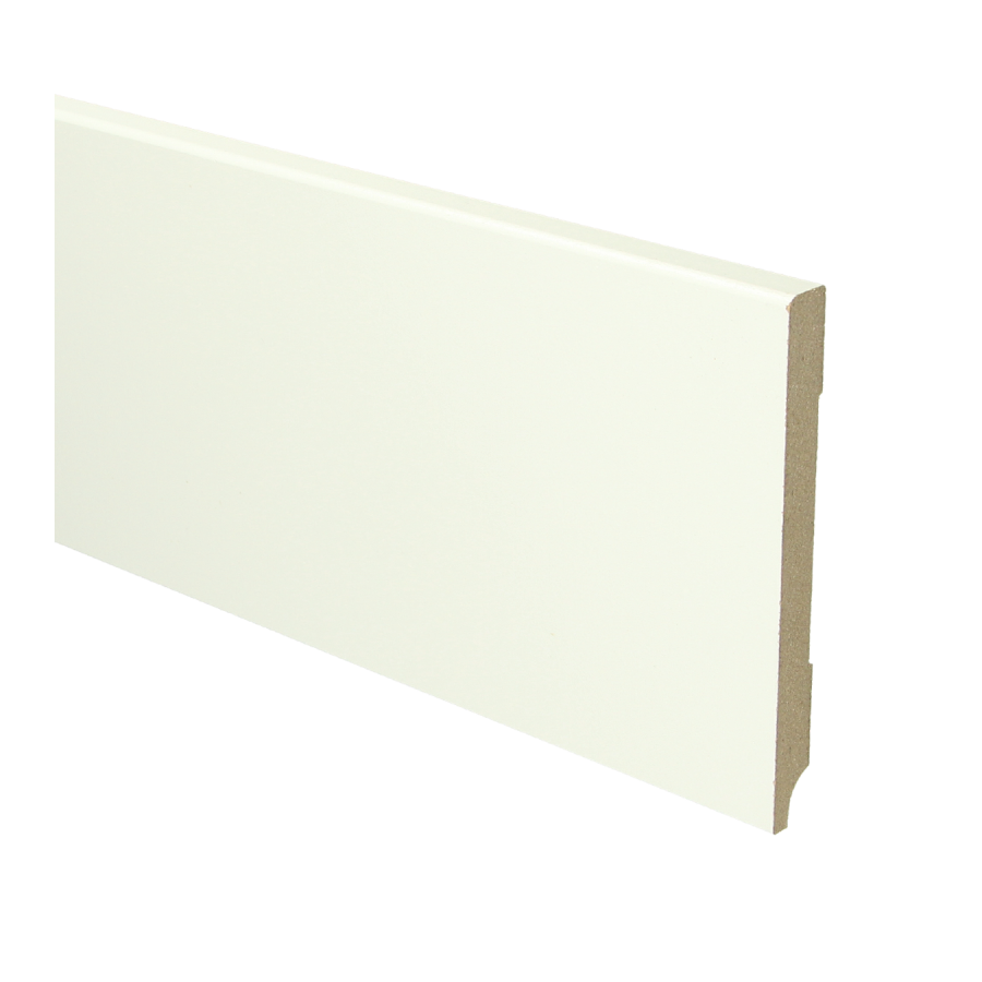 Sfeerplinten MDF Moderne plint 120x12 wit voorgelakt RAL 9010