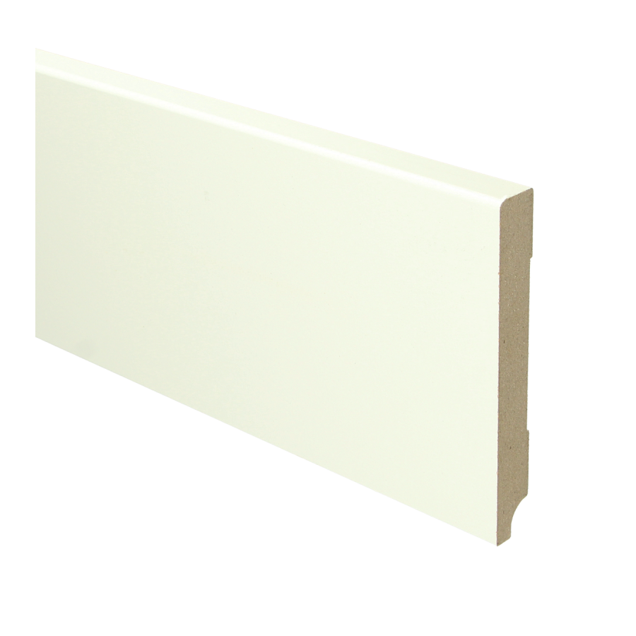Sfeerplinten MDF Moderne plint 120x15 wit voorgelakt RAL 9010