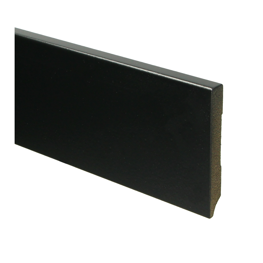 Sfeerplinten MDF Moderne plint 90x12 voorgelakt RAL 9005