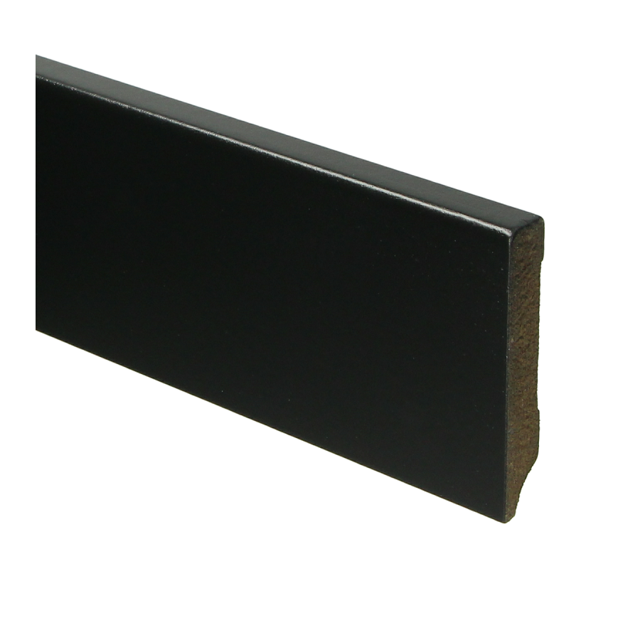 Sfeerplinten MDF Moderne plint 70x12 voorgelakt RAL 9005