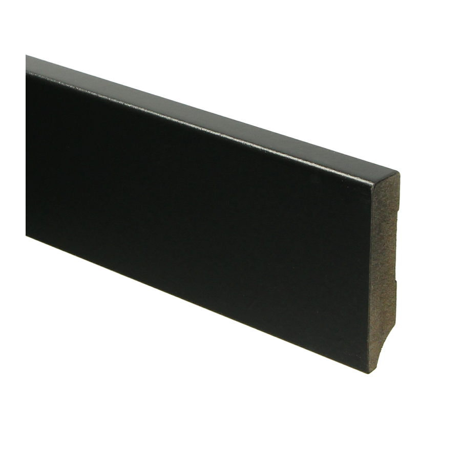 Sfeerplinten MDF Moderne plint 70x15 voorgelakt RAL 9005