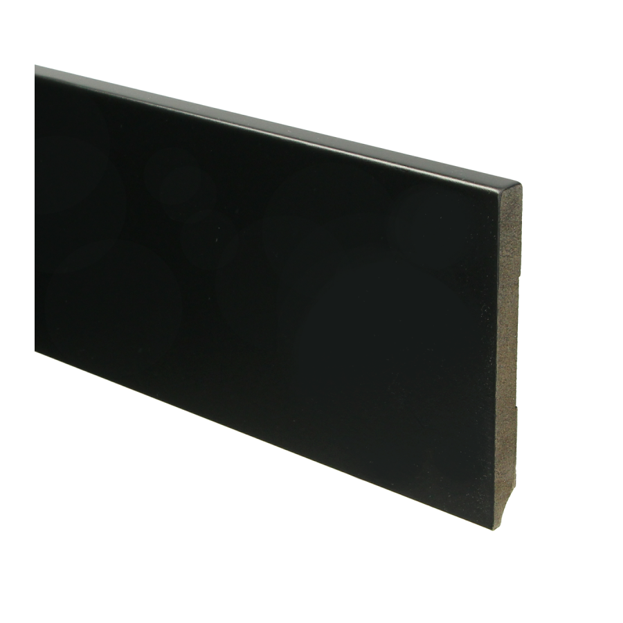 Sfeerplinten MDF Moderne plint 120x12 voorgelakt RAL 9005