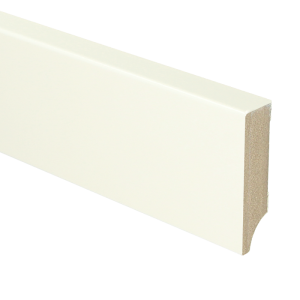 Sfeerplinten MDF Moderne plint 70x18 wit voorgelakt RAL 9010