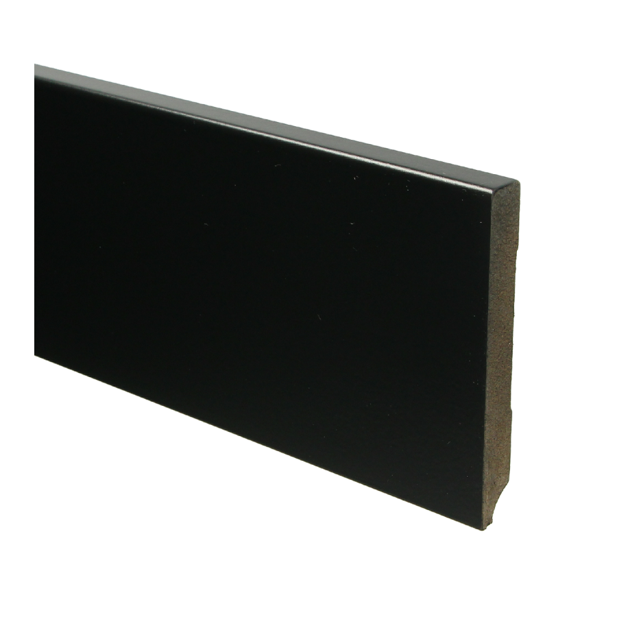 Sfeerplinten MDF Moderne plint 120x15 voorgelakt RAL 9005