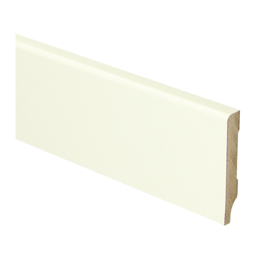 Sfeerplinten MDF Moderne plint 55x9 wit voorgelakt RAL 9010