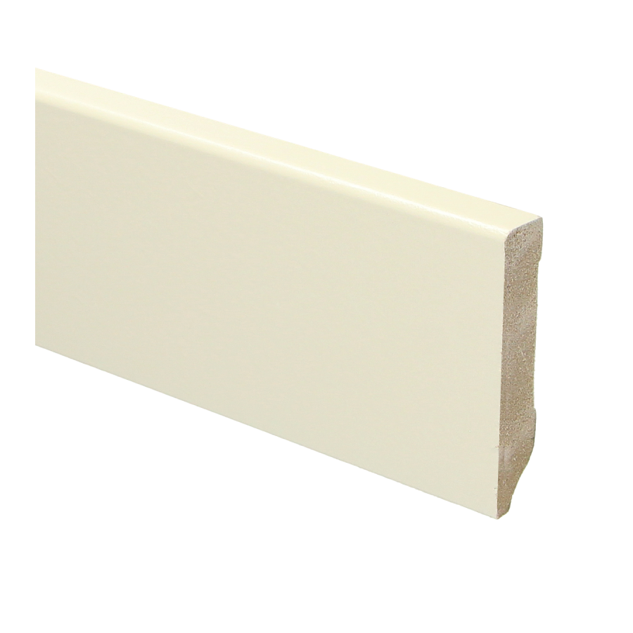 Sfeerplinten MDF Moderne plint 70x12 voorgelakt RAL 9001
