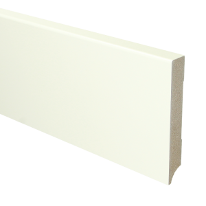 Sfeerplinten MDF Moderne plint 120x18 wit voorgelakt RAL 9010