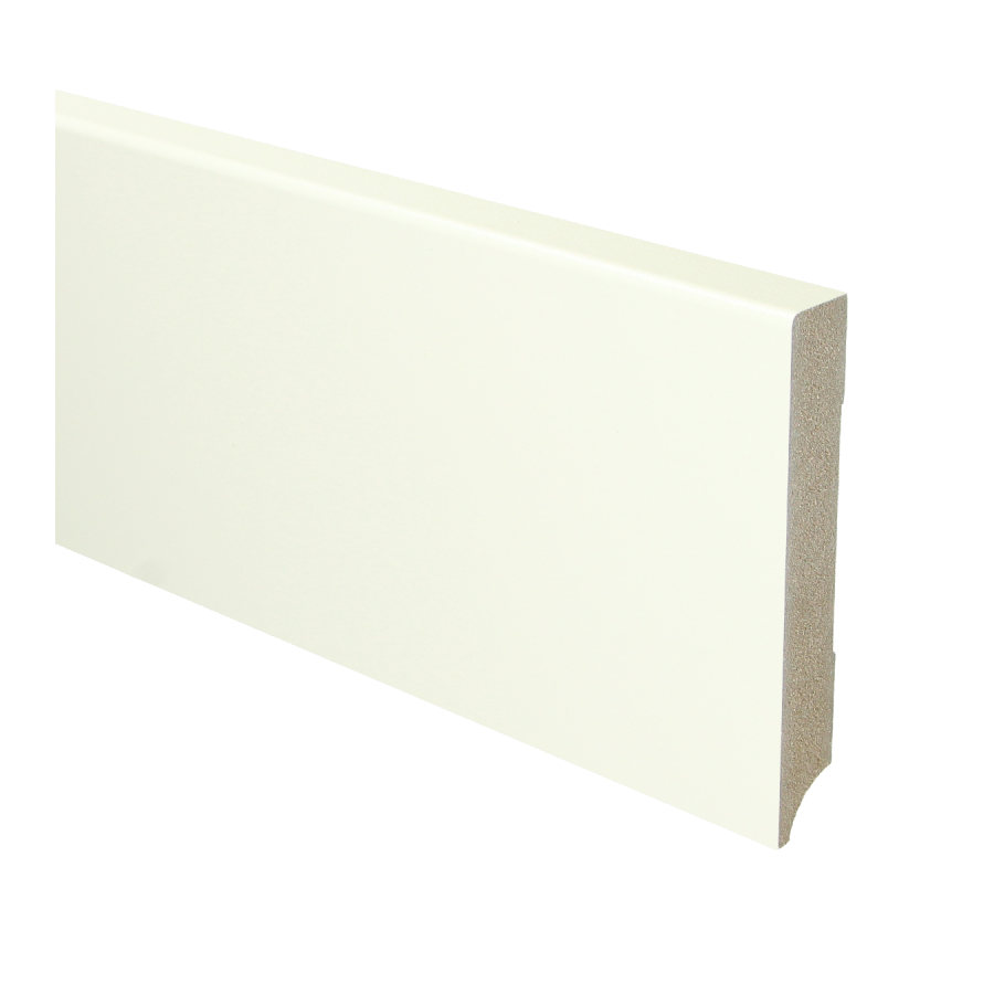 Sfeerplinten MDF Moderne plint 120x18 wit voorgelakt RAL 9010