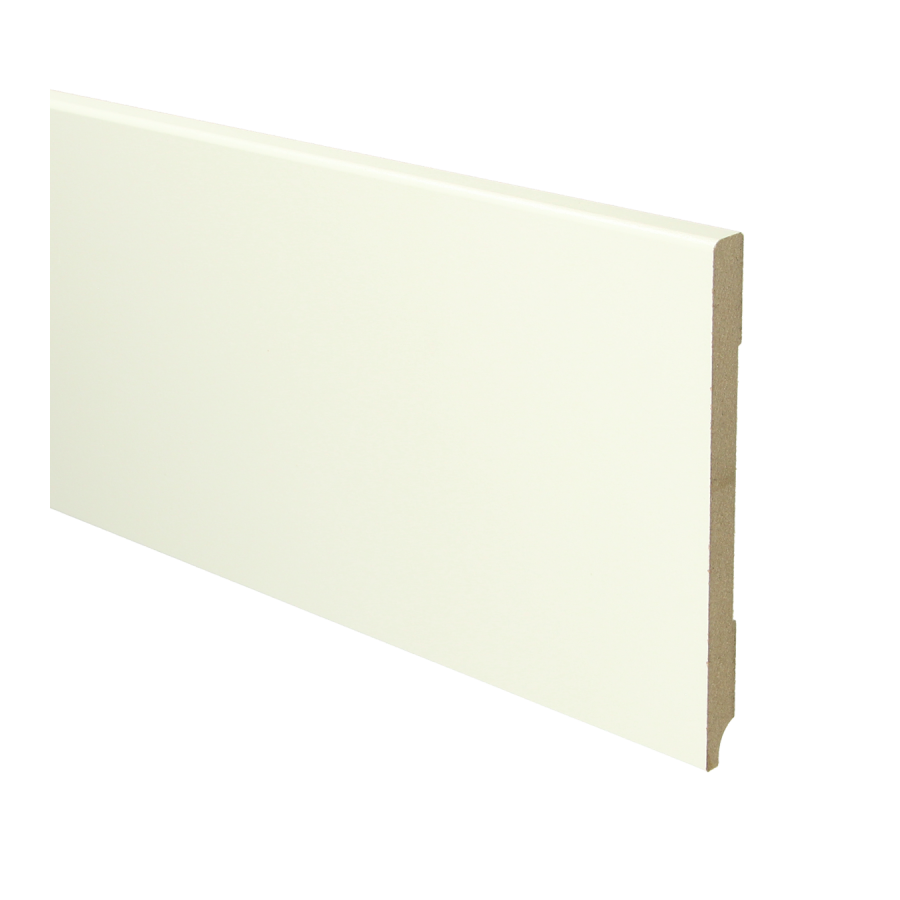 Sfeerplinten MDF Moderne plint 150x12 wit voorgelakt RAL 9010
