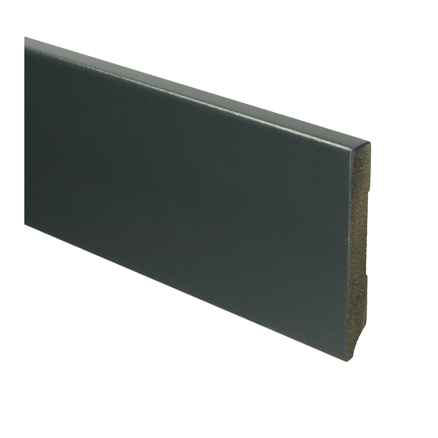 Sfeerplinten MDF Moderne plint 90x12 voorgelakt RAL 7016