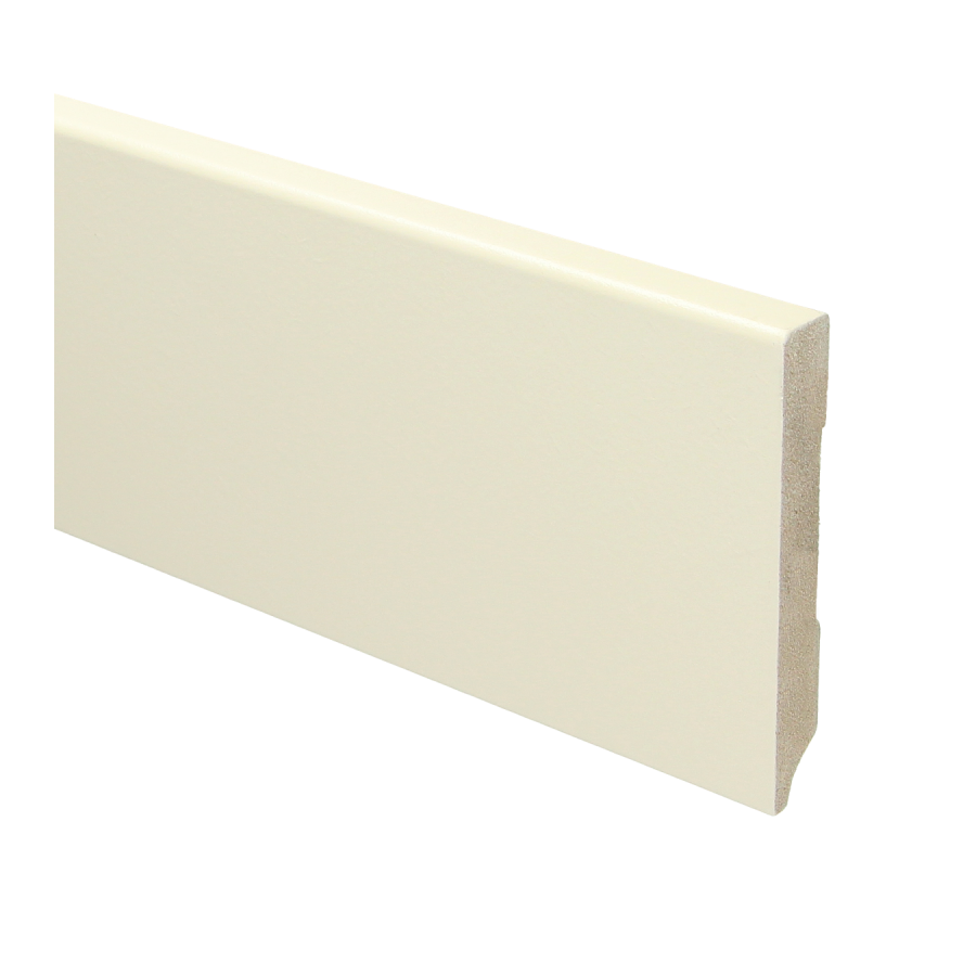 Sfeerplinten MDF Moderne plint 90x12 voorgelakt RAL 9001