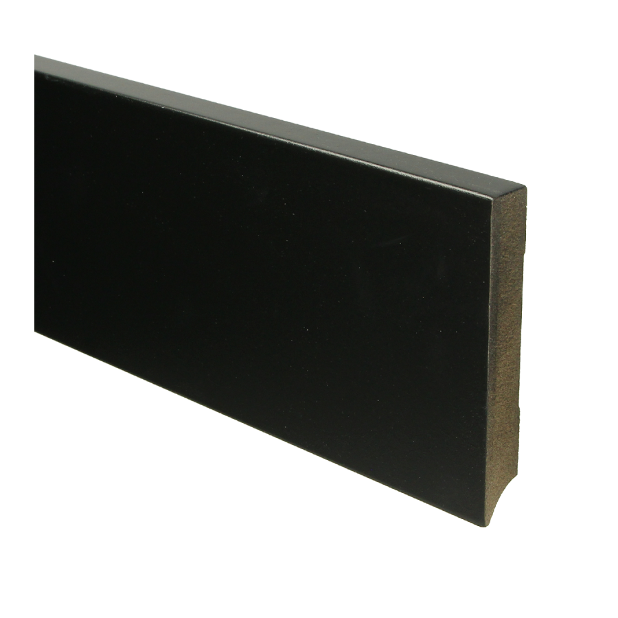 Sfeerplinten MDF Moderne plint 120x18 voorgelakt RAL 9005