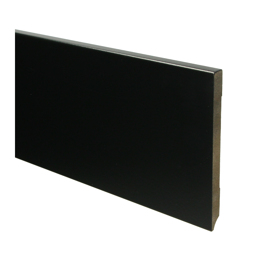 Sfeerplinten MDF Moderne plint 150x12 voorgelakt RAL 9005