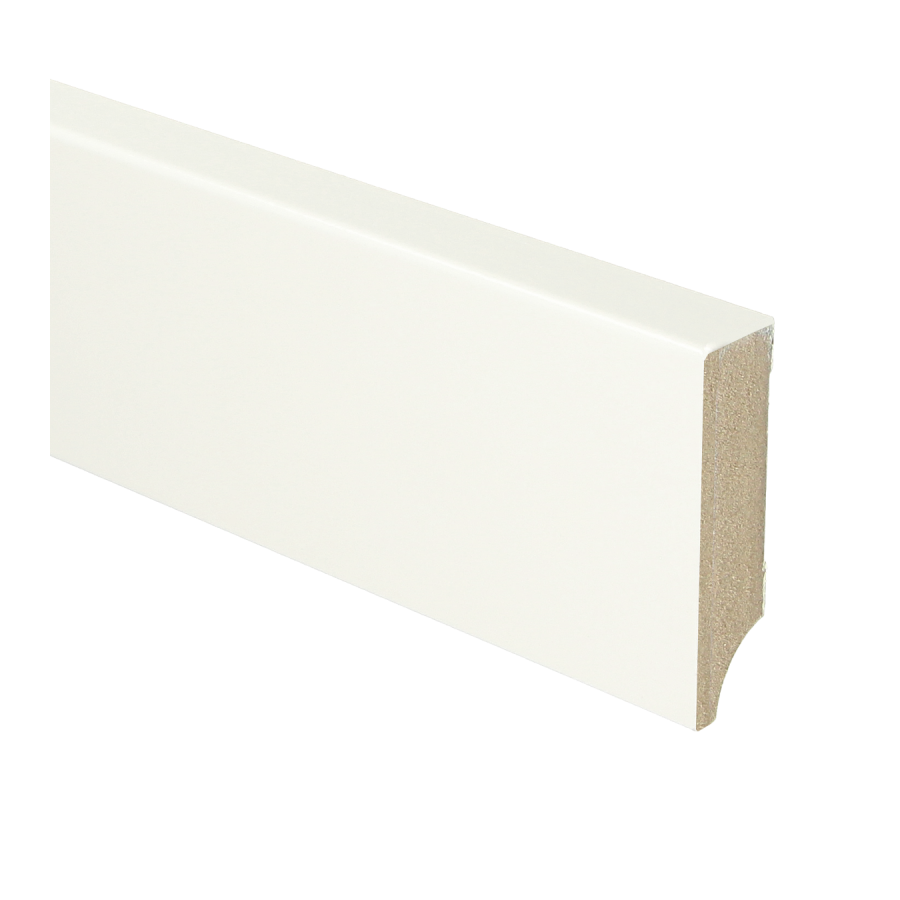 Sfeerplinten MDF Moderne plint 70x18 voorgelakt RAL 9016