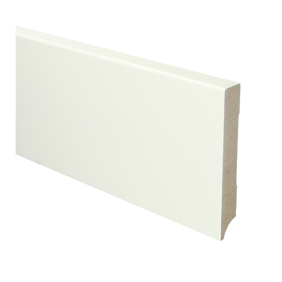 Sfeerplinten MDF Moderne plint 120x18 voorgelakt RAL 9016