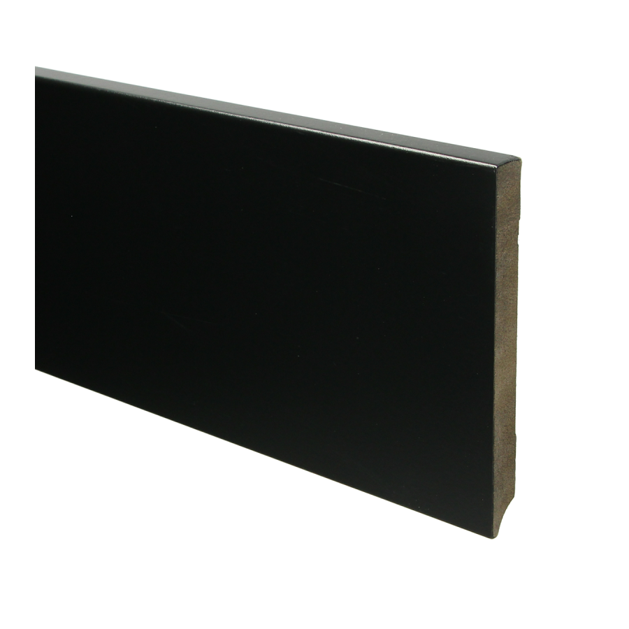 Sfeerplinten MDF Moderne plint 150x15 voorgelakt RAL 9005