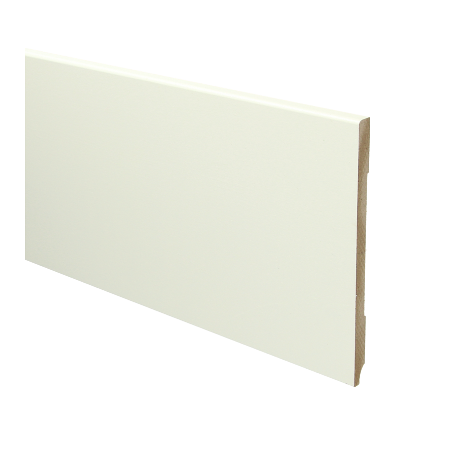 Sfeerplinten MDF Moderne plint 150x9 wit voorgelakt RAL 9010