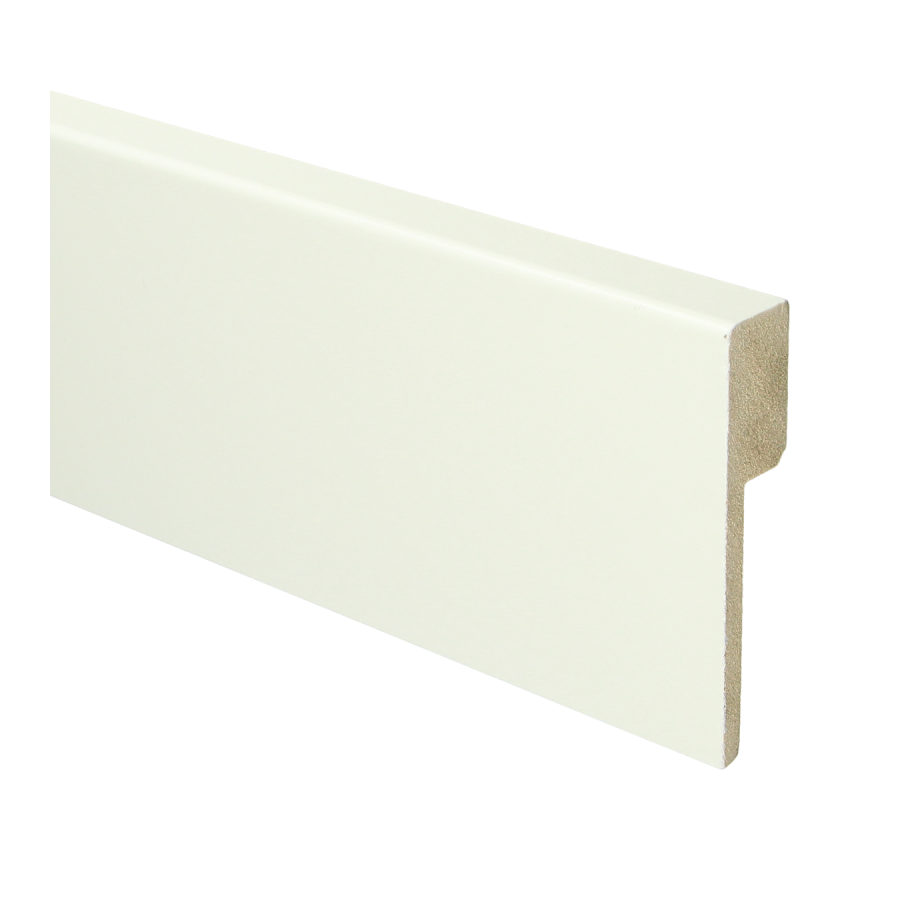 Sfeerplinten MDF Renovatieplint modern 90x18 voorgelakt RAL 9010