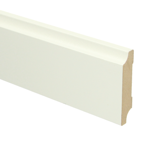 Sfeerplinten MDF Retro plint 70x15 wit voorgelakt RAL 9010
