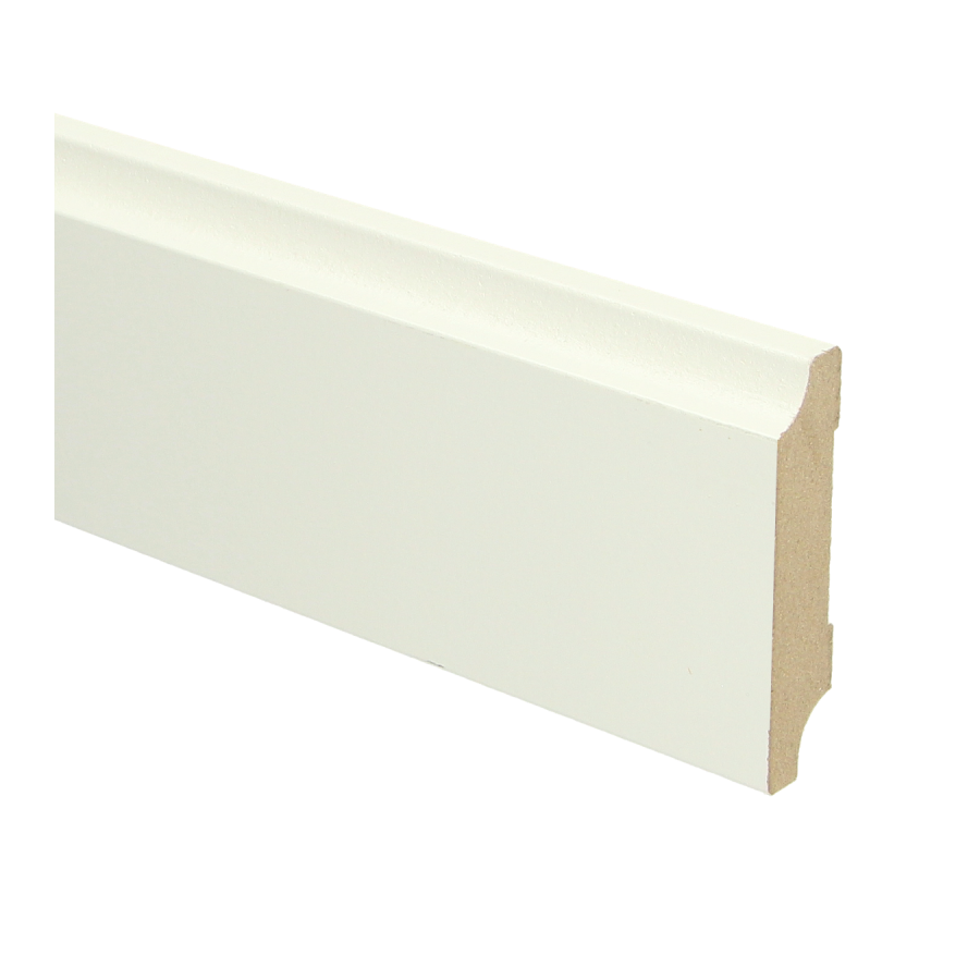 Sfeerplinten MDF Retro plint 70x15 wit voorgelakt RAL 9010