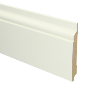 Sfeerplinten MDF Romantische plint 150x18 wit voorgelakt RAL 9010