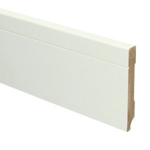 Sfeerplinten MDF Tijdloze plint 90x12 wit voorgelakt RAL 9010