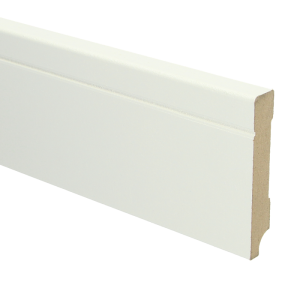 Sfeerplinten MDF Tijdloze plint 90x15 wit voorgelakt RAL 9010