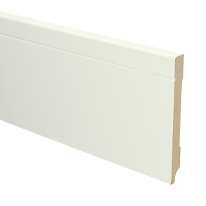 Sfeerplinten MDF Tijdloze plint 120x12 wit voorgelakt RAL 9010