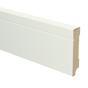 Sfeerplinten MDF Tijdloze plint 90x18 wit voorgelakt RAL 9010