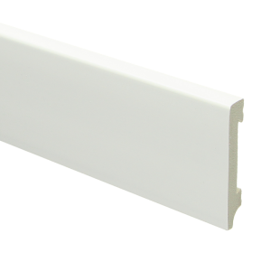 Sfeerplinten Watervaste kunststof Moderne plint 70x12 wit