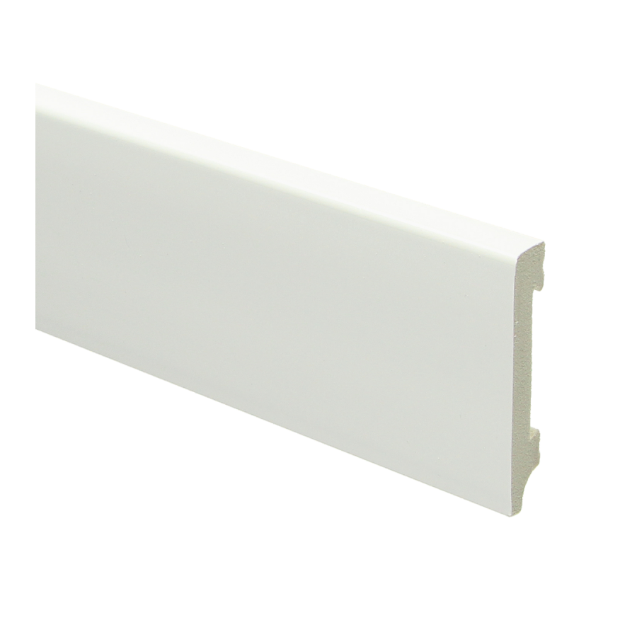 Sfeerplinten Watervaste kunststof Moderne plint 70x12 wit