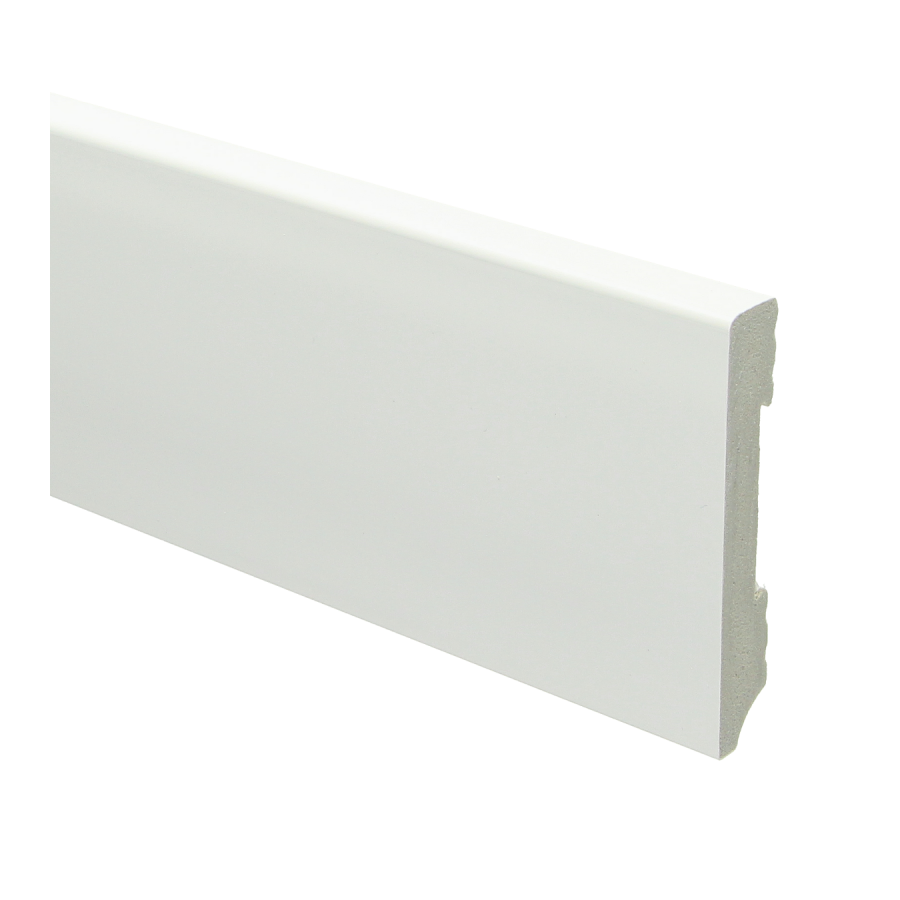 Sfeerplinten Watervaste kunststof Moderne plint 90x15 wit