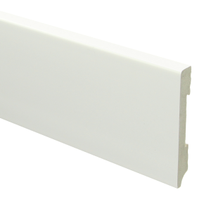 Sfeerplinten Watervaste kunststof Moderne plint 90x12 wit