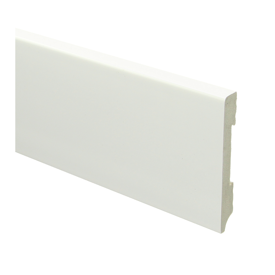 Sfeerplinten Watervaste kunststof Moderne plint 90x12 wit