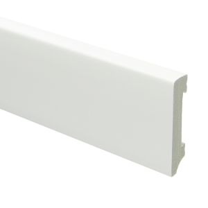 Sfeerplinten Watervaste kunststof Moderne plint 70x15 wit