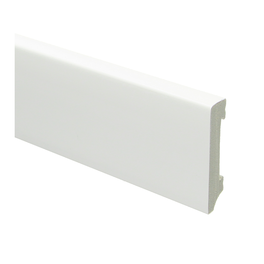 Sfeerplinten Watervaste kunststof Moderne plint 70x15 wit