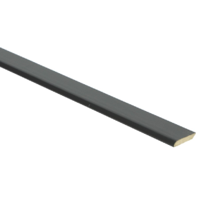 Afwerkl. met plakstrip zwart hoogglans