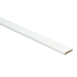 Afwerkl. met plakstrip hoogglans wit