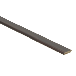 Afwerkl. met plakstrip palissander zwartvernist
